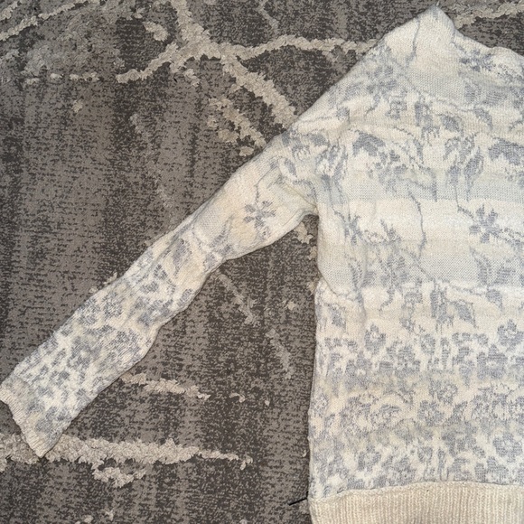 Free People Flower Fields Scoop Neck Sweater with Zipper - Picture 5 of 9